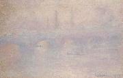 Claude Monet Waterloo Bridge painting